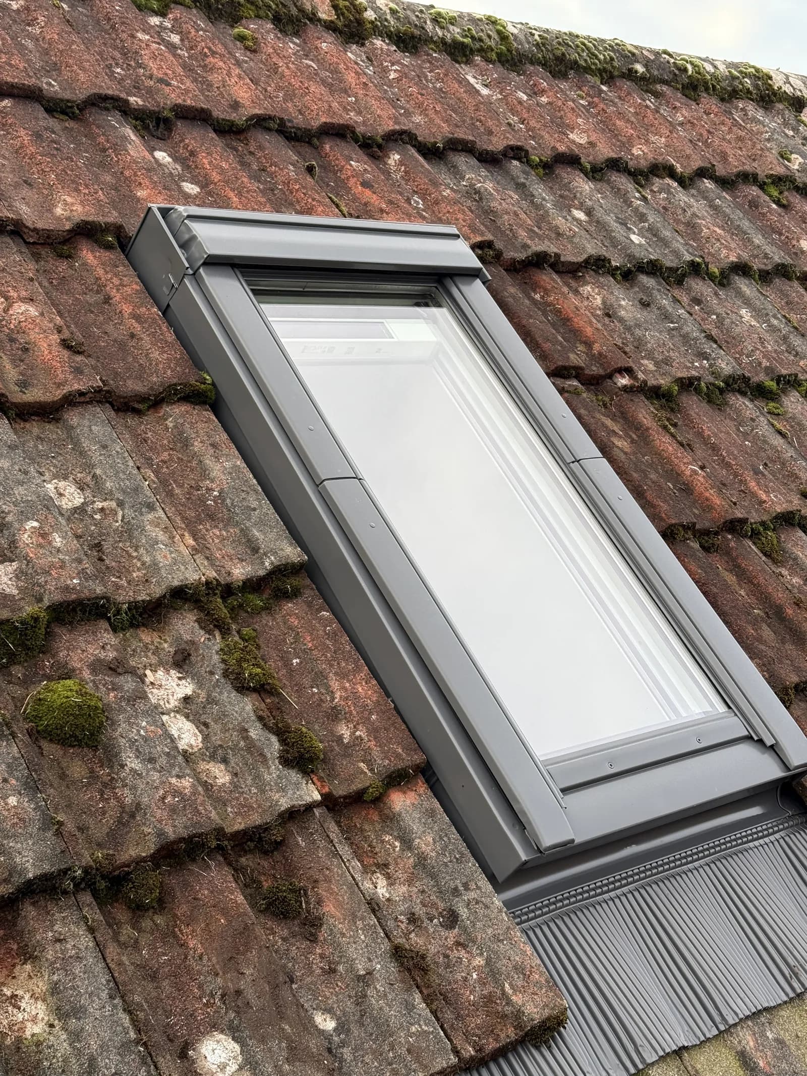 VELUX roof window installed in a tiled pitched roof