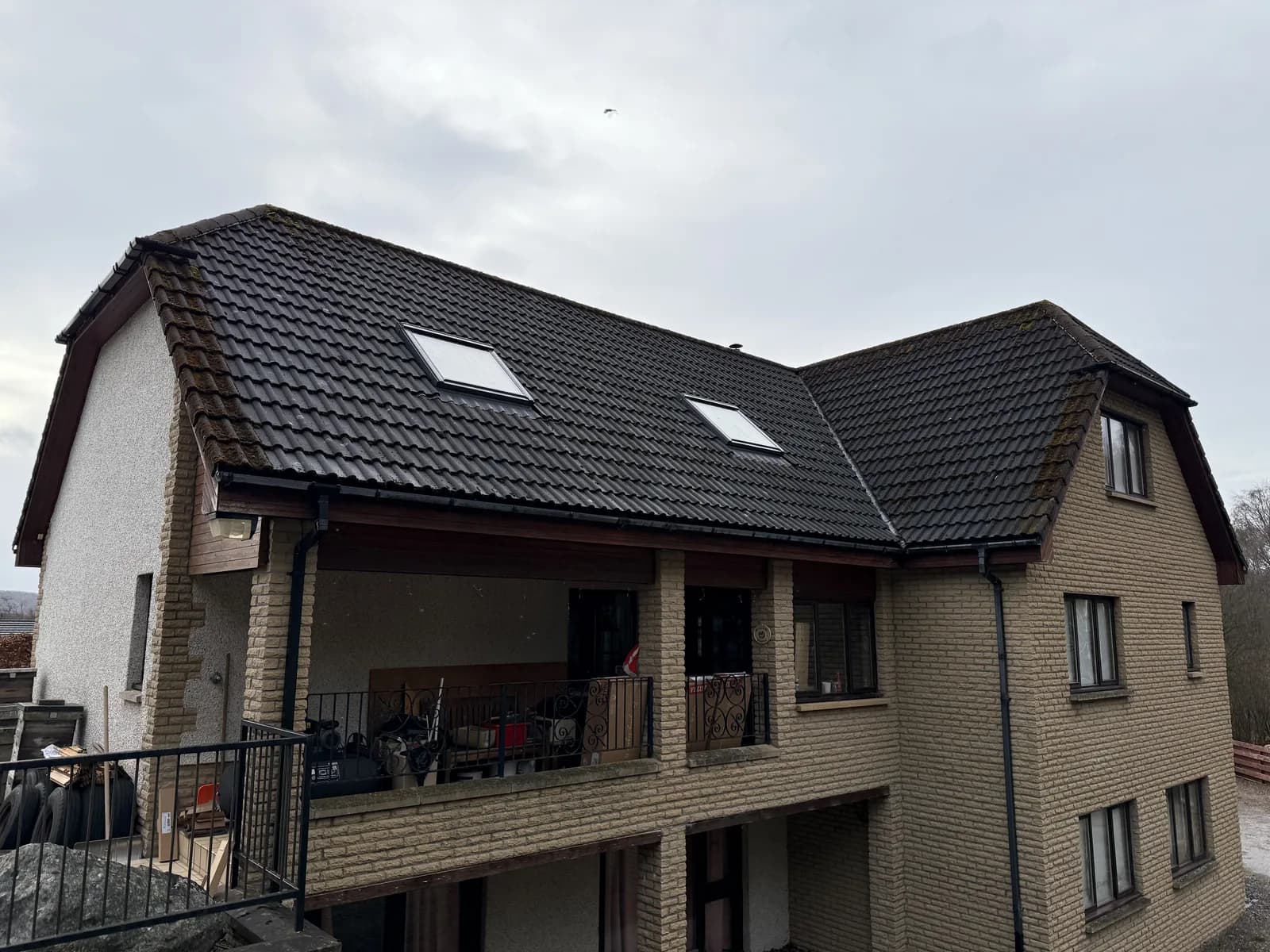House exterior with VELUX roof windows installed