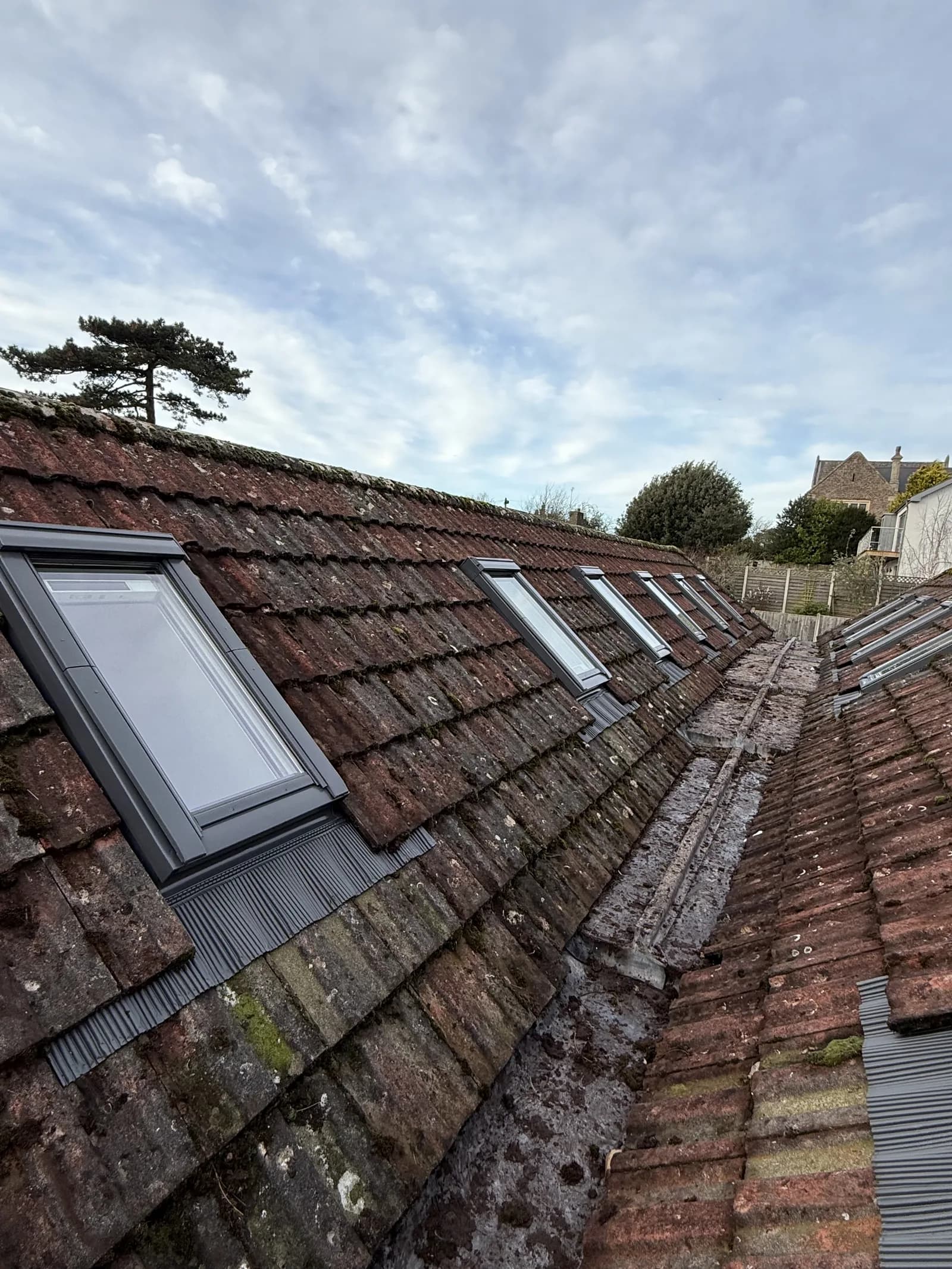 VELUX roof windows on a pitched roof